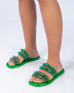 MELISSA - כפכפים לנשים AIRBUBBLE בצבע ירוק - MASHBIR//365