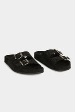 MORGAN - כפכפים STRAS עם אבני חן בצבע שחור - MASHBIR//365