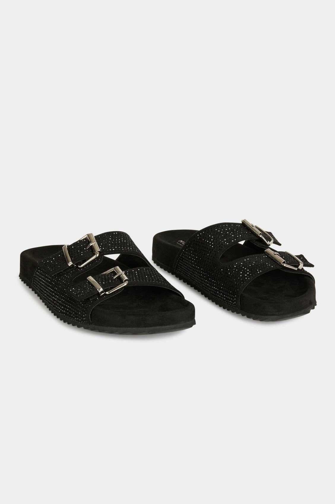 MORGAN - כפכפים STRAS עם אבני חן בצבע שחור - MASHBIR//365