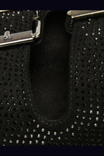 MORGAN - כפכפים STRAS עם אבני חן בצבע שחור - MASHBIR//365