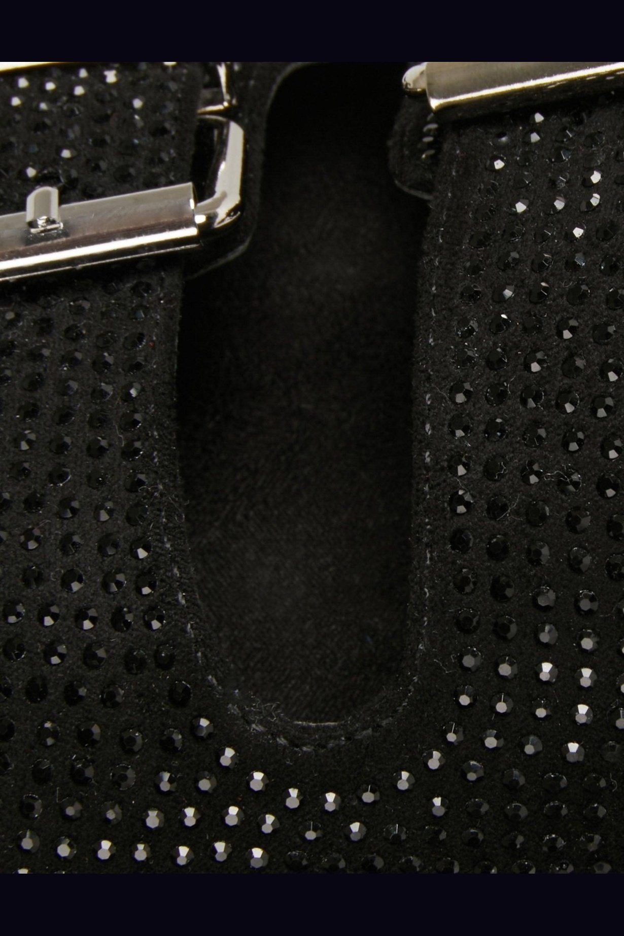 MORGAN - כפכפים STRAS עם אבני חן בצבע שחור - MASHBIR//365