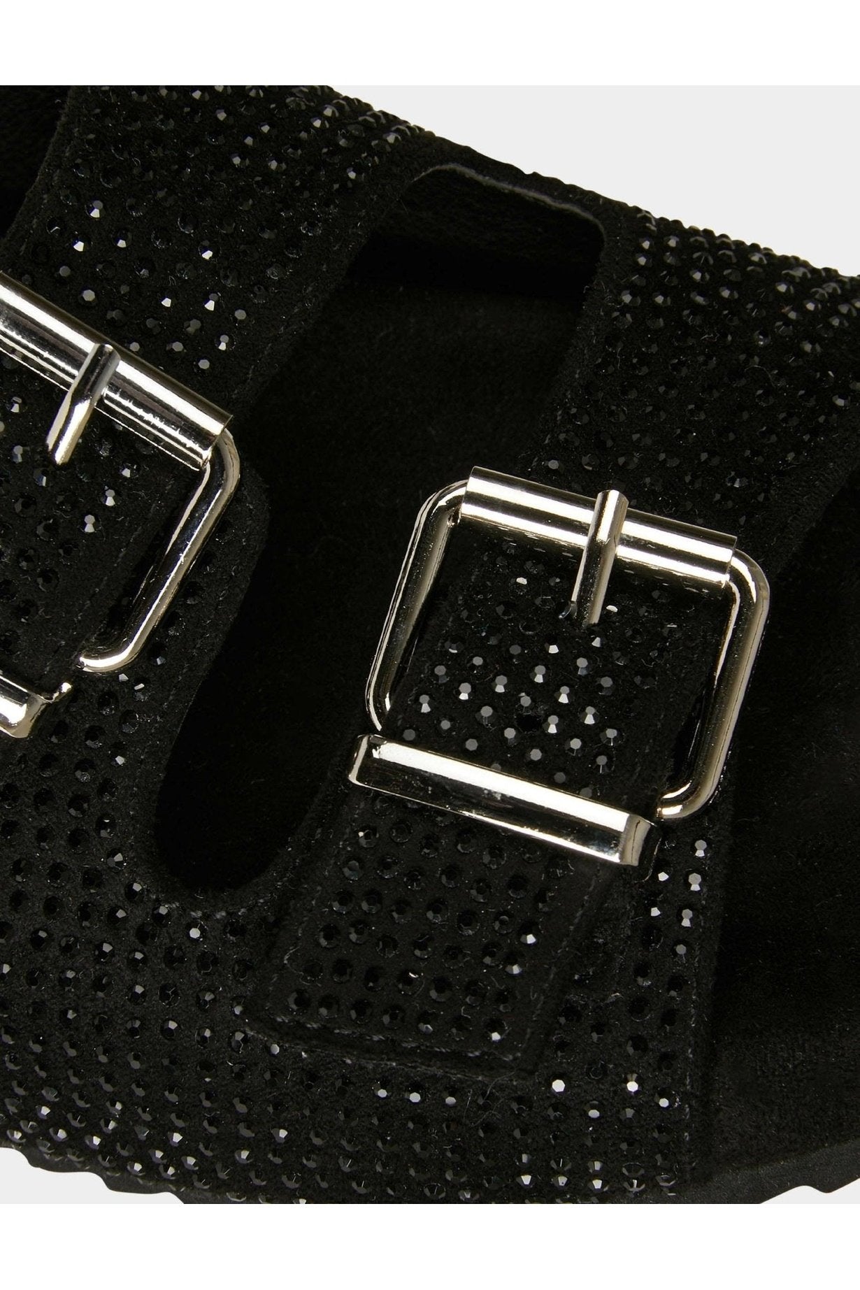 MORGAN - כפכפים STRAS עם אבני חן בצבע שחור - MASHBIR//365