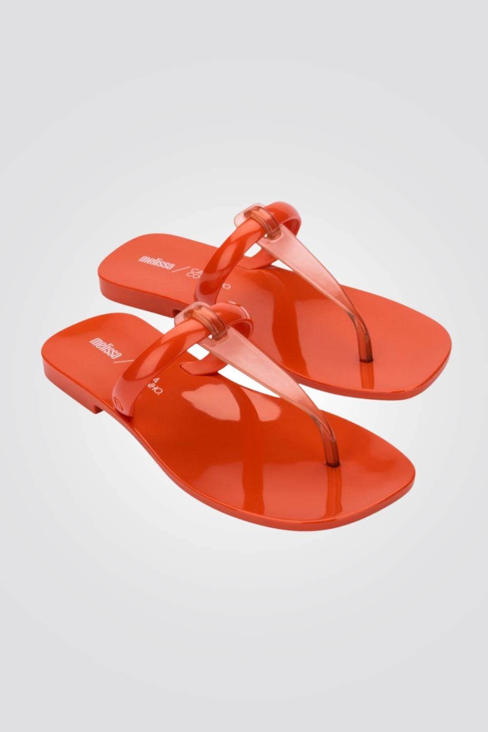 MELISSA - כפכפים T-BAR STRAP + CAMILA C בצבע אדום - MASHBIR//365