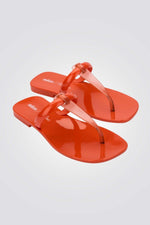 MELISSA - כפכפים T-BAR STRAP + CAMILA C בצבע אדום - MASHBIR//365