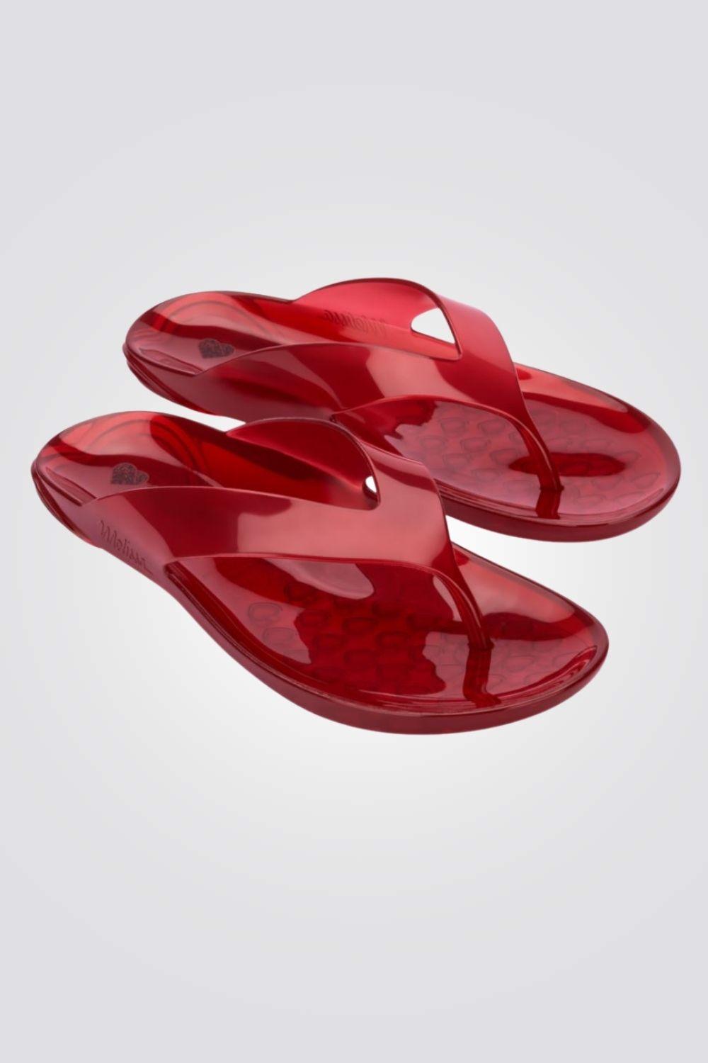 MELISSA - כפכפים THE REAL JELLY FLIP FL בצבע אדום - MASHBIR//365