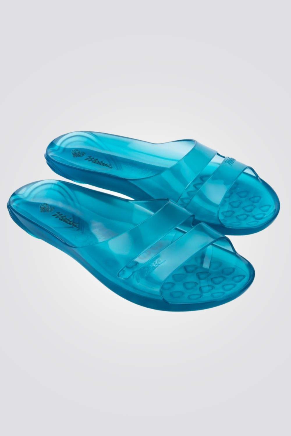 MELISSA - כפכפים THE REAL JELLY SLIDE A בצבע כחול - MASHBIR//365
