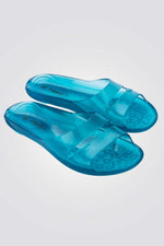MELISSA - כפכפים THE REAL JELLY SLIDE A בצבע כחול - MASHBIR//365