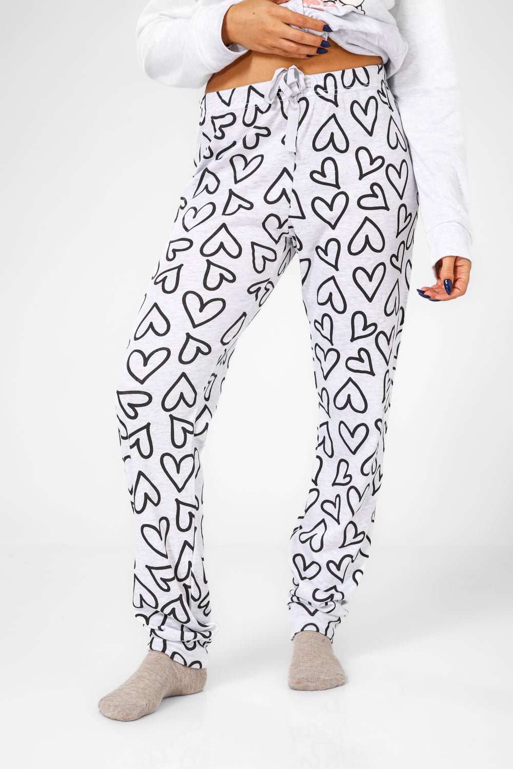 BONITA DE MAS - פיג'מה פיפה יפיפייה אינטרלוק בצבע אפור - MASHBIR//365