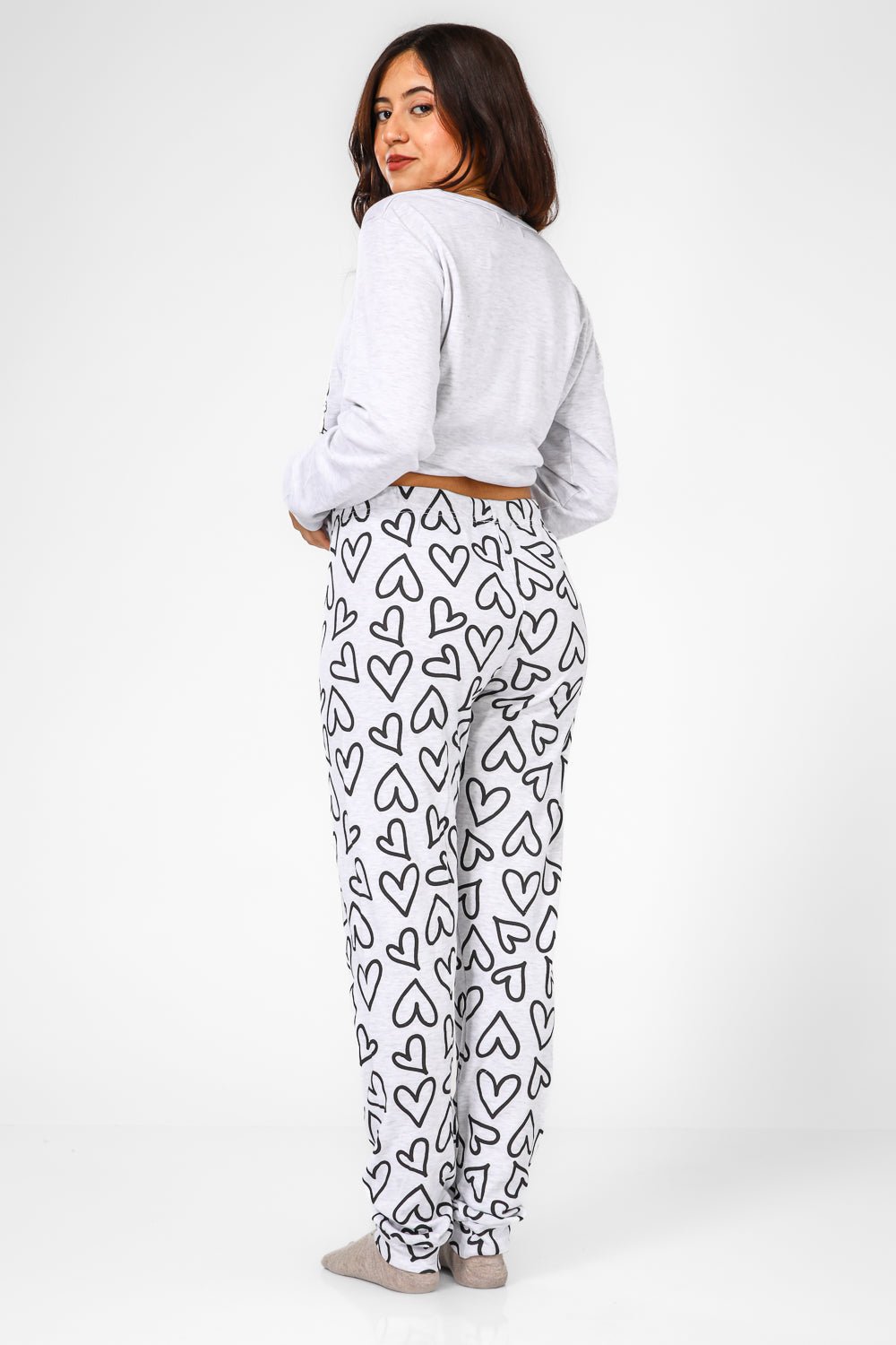 BONITA DE MAS - פיג'מה פיפה יפיפייה אינטרלוק בצבע אפור - MASHBIR//365