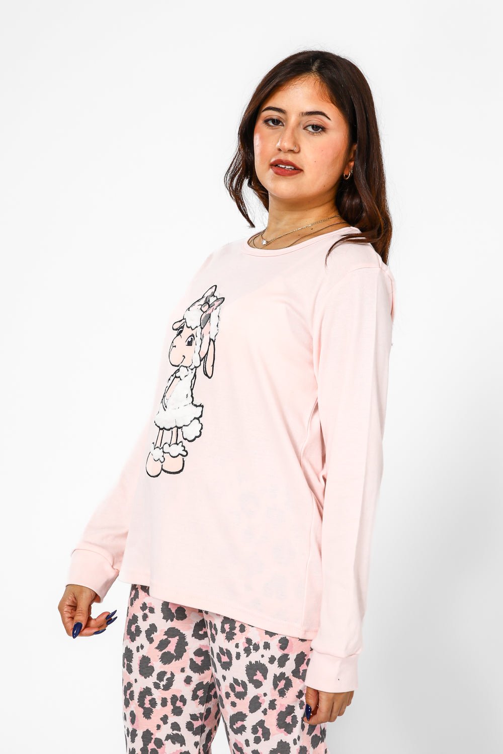 BONITA DE MAS - פיג'מה פיפה מנומרת אינטרלוק ורוד - MASHBIR//365