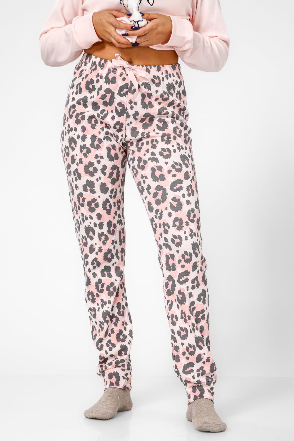 BONITA DE MAS - פיג'מה פיפה מנומרת אינטרלוק ורוד - MASHBIR//365