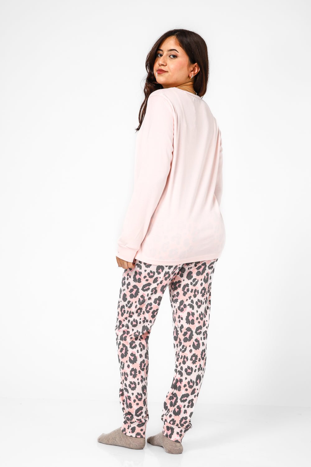 BONITA DE MAS - פיג'מה פיפה מנומרת אינטרלוק ורוד - MASHBIR//365