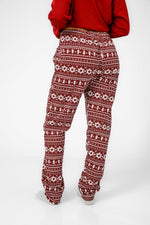 BONITA DE MAS - פיג'מה פתיתי שלג אינטרלוק בצבע אדום - MASHBIR//365