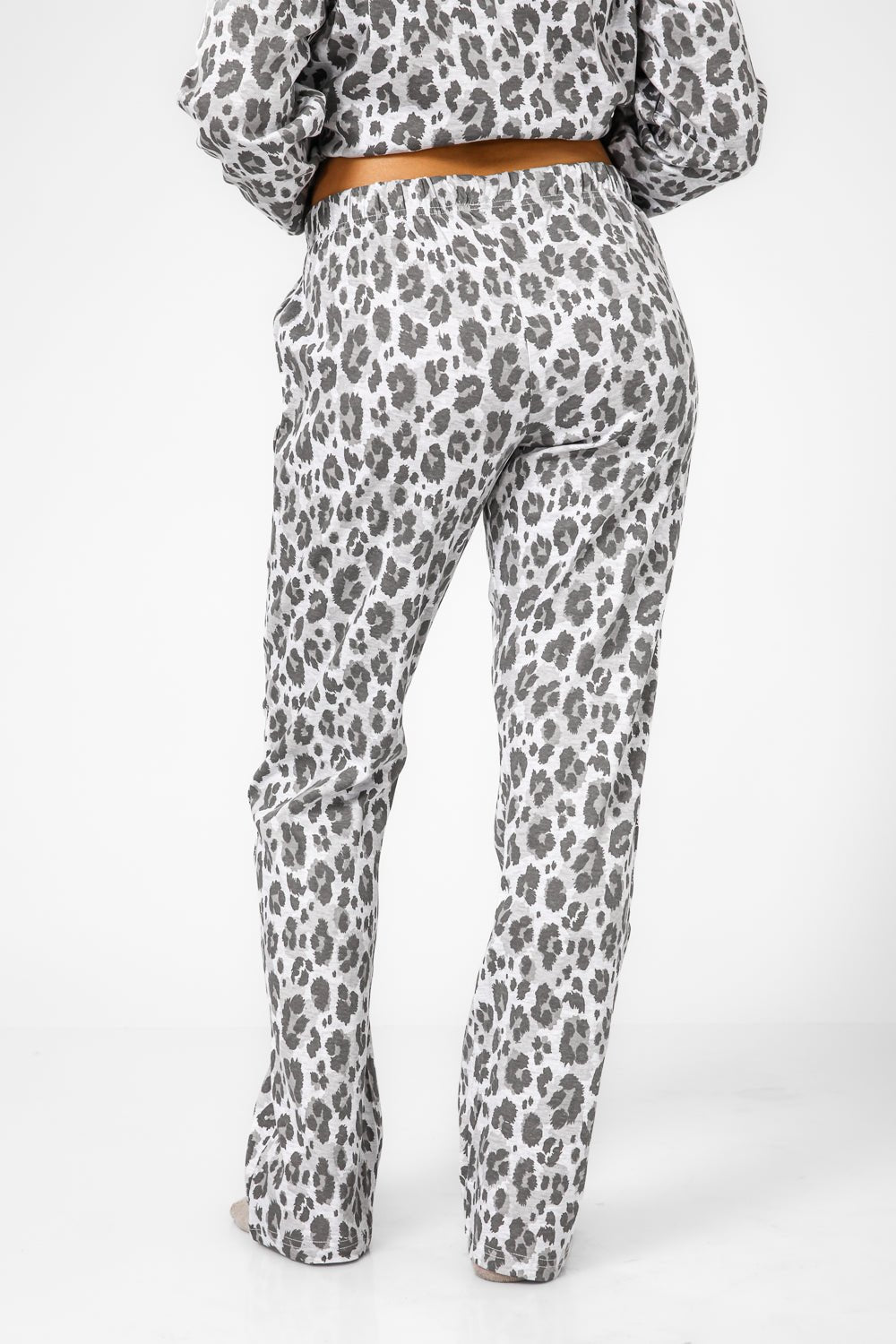 BONITA DE MAS - פיג'מה מנומרת כותנה בצבע אפור - MASHBIR//365