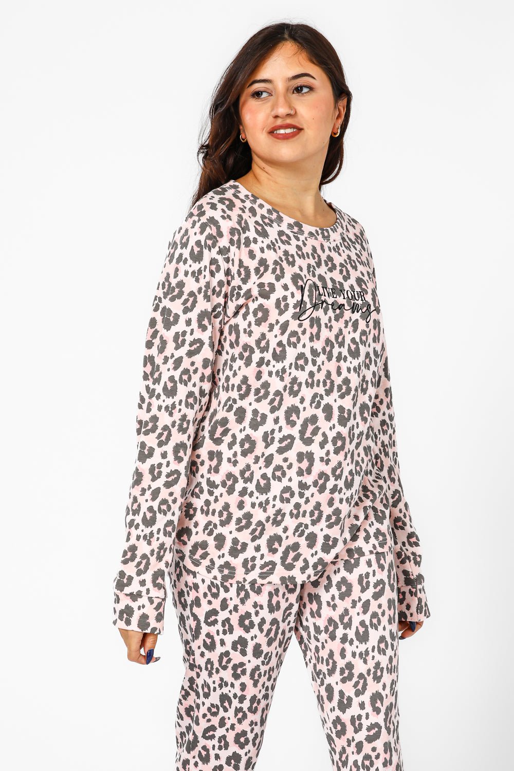 BONITA DE MAS - פיג'מה מנומרת כותנה בצבע ורוד - MASHBIR//365