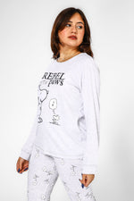 BONITA DE MAS - פיג'מה סנופי אינטרלוק בצבע אפור בהיר - MASHBIR//365