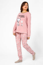 BONITA DE MAS - פיג'מה סנופי אינטרלוק בצבע ורוד - MASHBIR//365