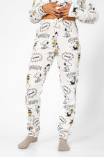 BONITA DE MAS - פיג'מה סנופי קומיקס אינטרלוק בצבע שמנת - MASHBIR//365