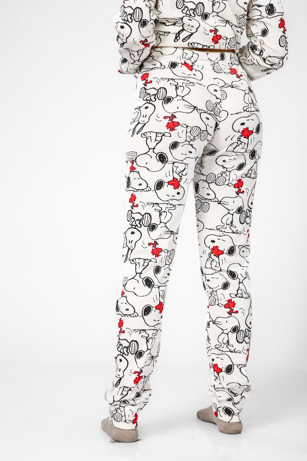 BONITA DE MAS - פיג'מה סנופי לעולם לא אינטרלוק בצבע לבן - MASHBIR//365