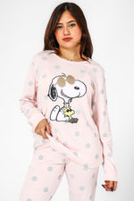 BONITA DE MAS - פיג'מה סנופי נקודות אינטרלוק - MASHBIR//365