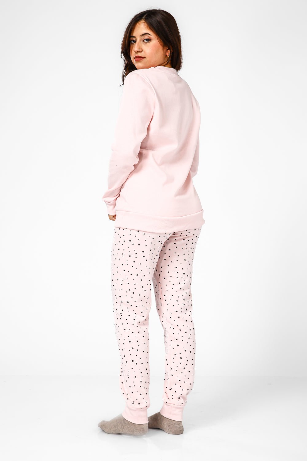 BONITA DE MAS - פיג'מה סנופי זוהר פליז בצבע ורוד - MASHBIR//365