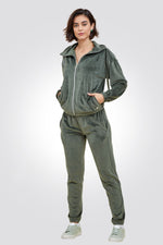 TEHABAD - פיג'מת קטיפה בצבע ירוק - MASHBIR//365