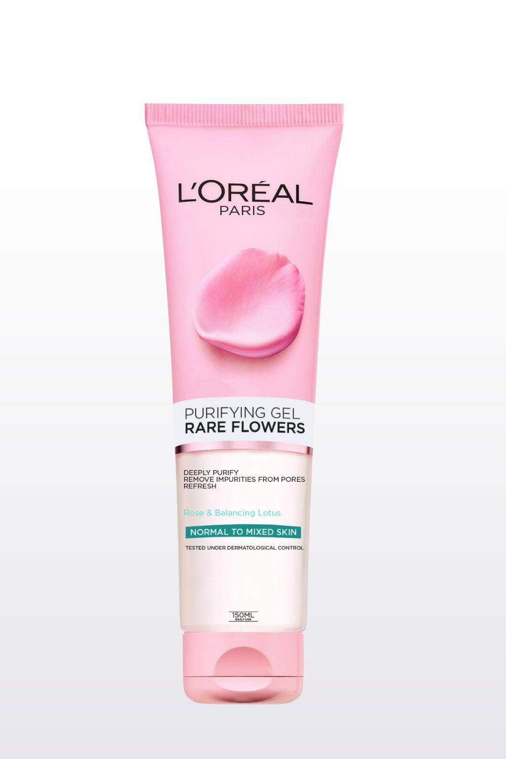 L'Oreal Paris - FLEURS RARES ג'ל ניקוי לפנים עור רגיל עד מעורב - MASHBIR//365