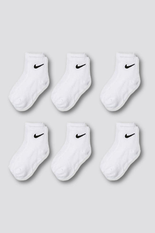 6 זוגות גרביים קצרות לילדים בצבע לבן - MASHBIR//365