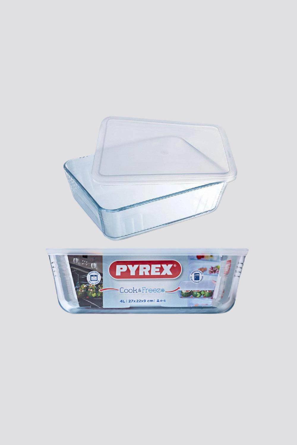 כלי אחסון מלבן +מכסה 4 ליטר מסדרת Cook & Freez - MASHBIR//365