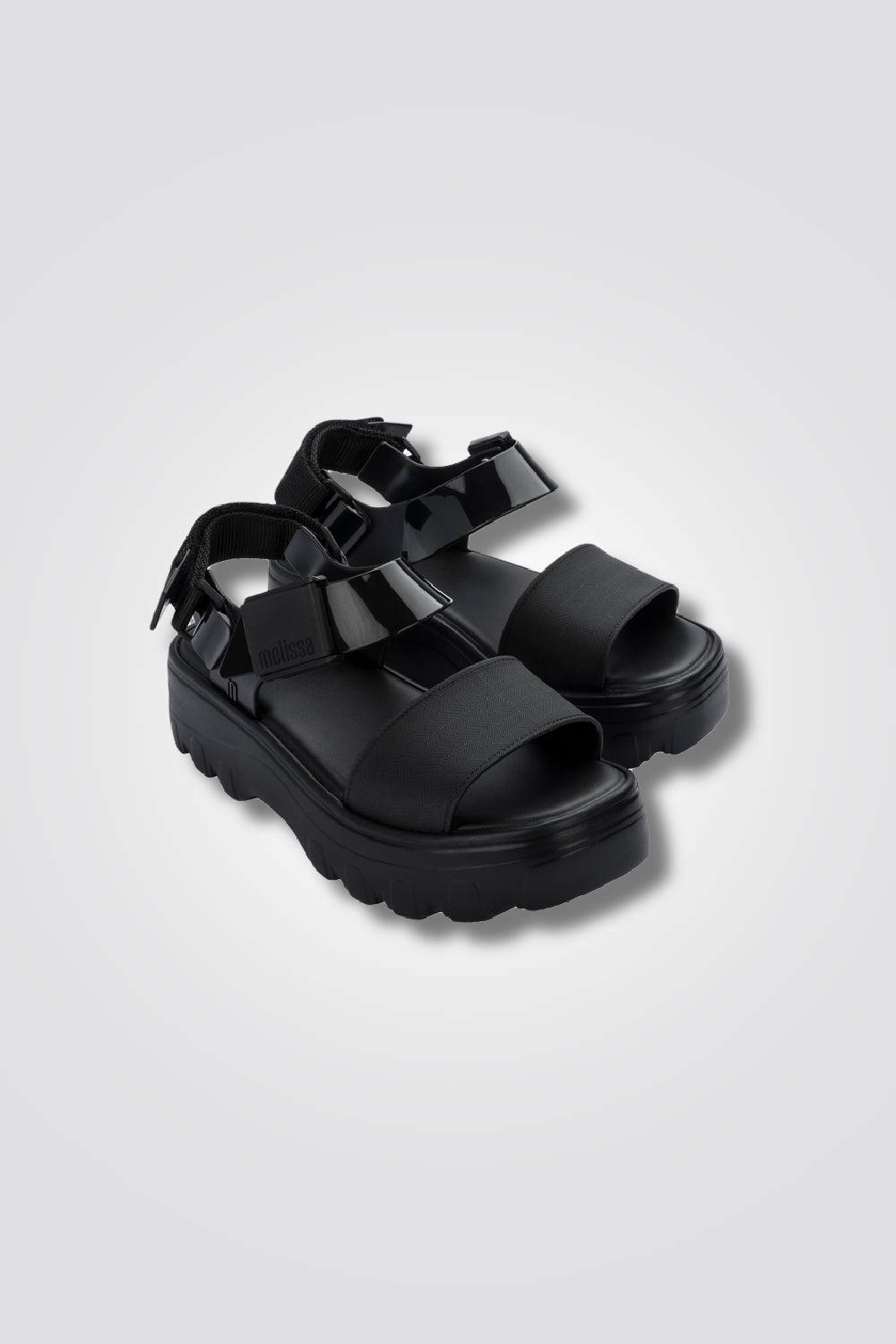 סנדלי פלטפורמה KICK OFF שחור - MASHBIR//365