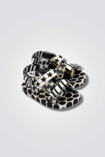 סנדלים PINGPONG בצבע שחור ולבן - MASHBIR//365