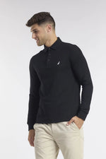 NAUTICA - פולו שחורה לוגו רקום - MASHBIR//365