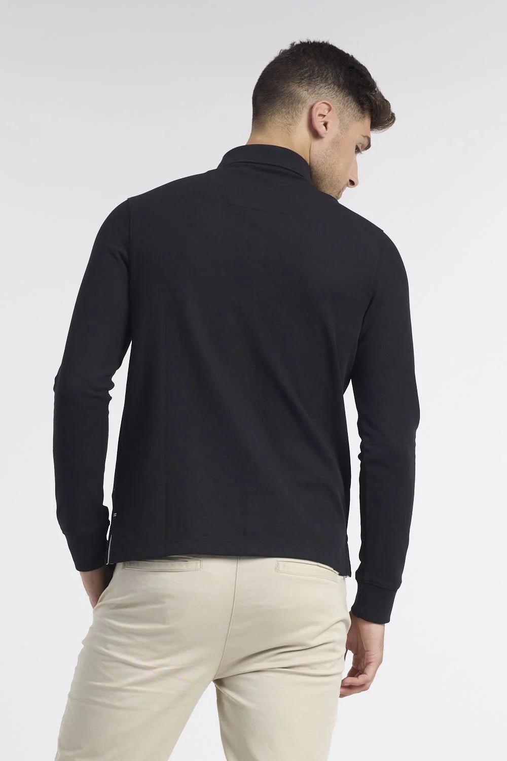 NAUTICA - פולו שחורה לוגו רקום - MASHBIR//365