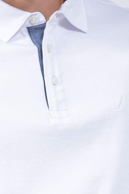 NAUTICA - פולו SLIM FIT מנדף זיעה בצבע לבן - MASHBIR//365