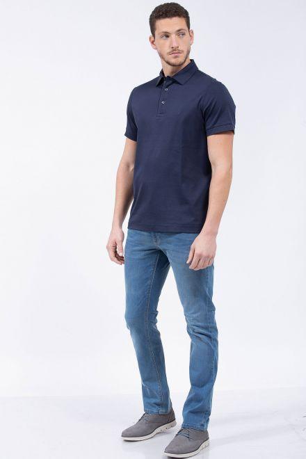NAUTICA - פולו SLIM FIT מנדף זיעה נייבי - MASHBIR//365
