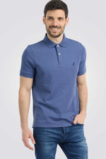 NAUTICA - פולו SLIM FIT מנדף זיעה כחול - MASHBIR//365