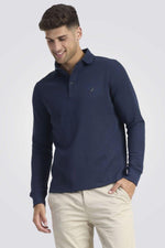 NAUTICA - פולו כחול נייבי לוגו רקום - MASHBIR//365