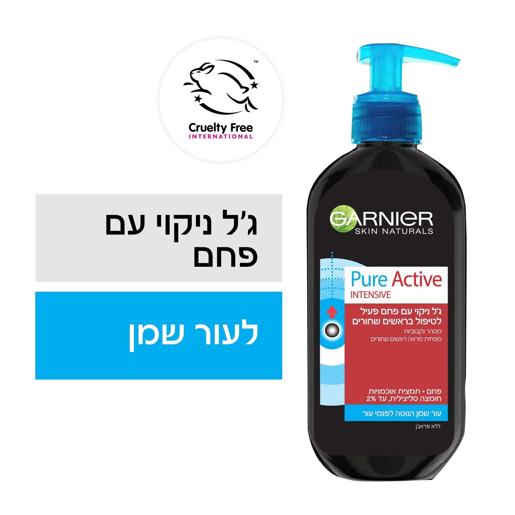 Garnier - GARNIER PURE CHARCOAL GEL ג'ל ניקוי - MASHBIR//365