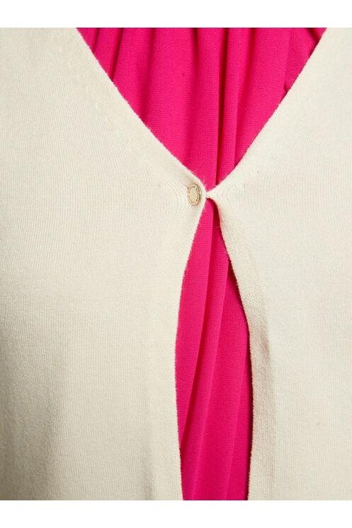 סריג כפתורים בצבע שמנת - MASHBIR//365