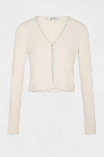 סריג כפתורים בצבע שמנת - MASHBIR//365