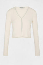 סריג כפתורים בצבע שמנת - MASHBIR//365