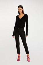 סריג כפתורים בצבע שחור - MASHBIR//365