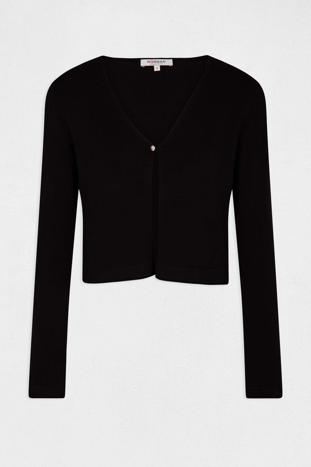 סריג כפתורים בצבע שחור - MASHBIR//365