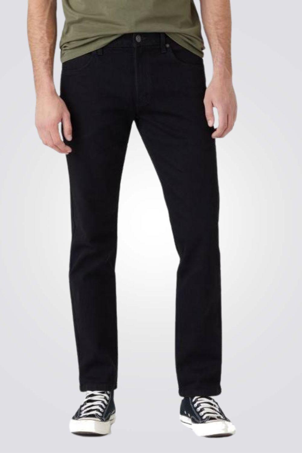WRANGLER - ג'ינס BLACK RINSE -SLIM צבע שחור - MASHBIR//365
