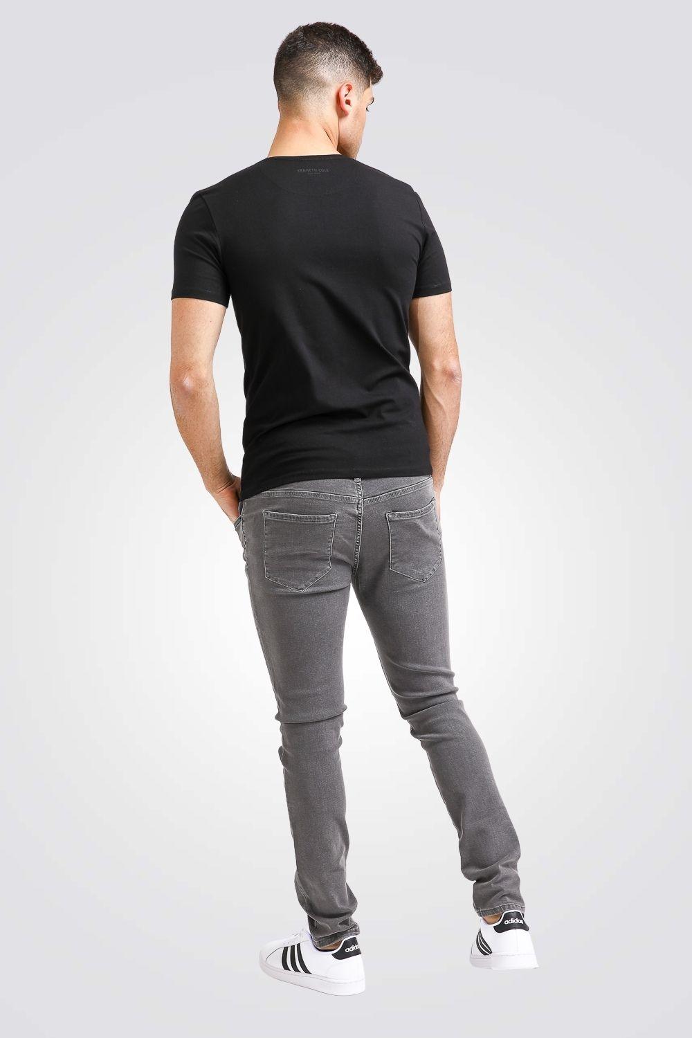 KENNETH COLE - ג'ינס BLEEKER SLIM אפור - MASHBIR//365