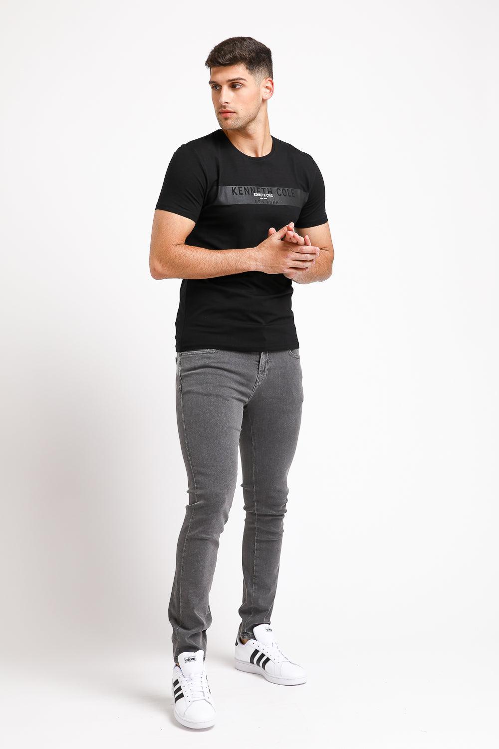 KENNETH COLE - ג'ינס BLEEKER SLIM אפור - MASHBIR//365