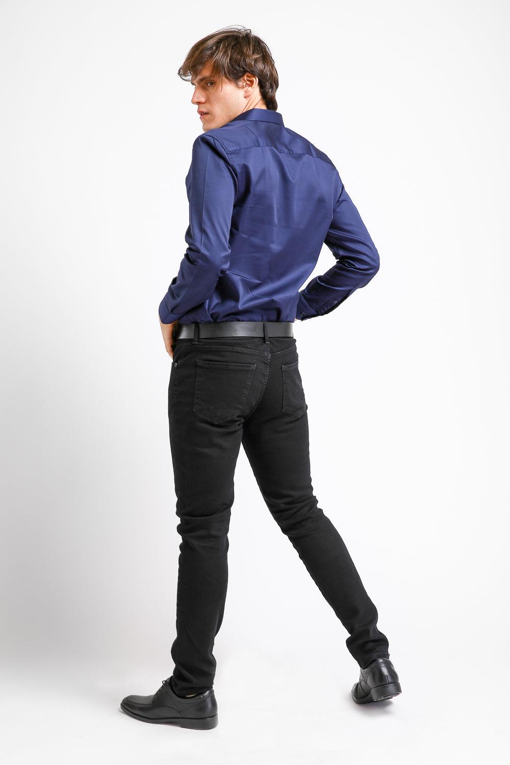 KENNETH COLE - ג'ינס BLEEKER SLIM שחור - MASHBIR//365