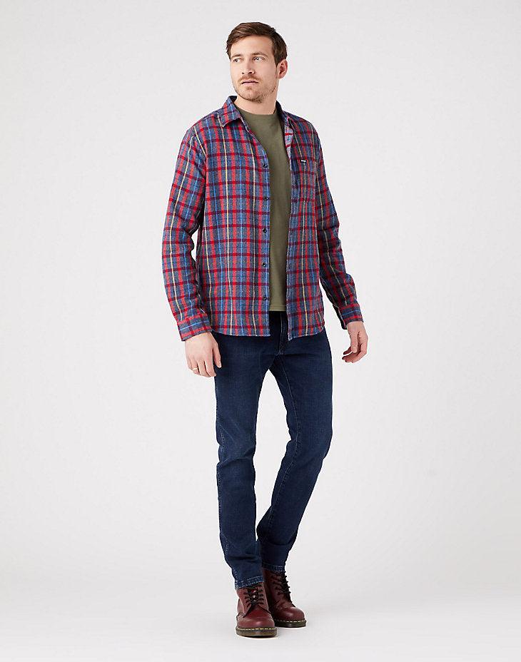 WRANGLER - ג'ינס BRYSON קלאסי בצבע כחול - MASHBIR//365