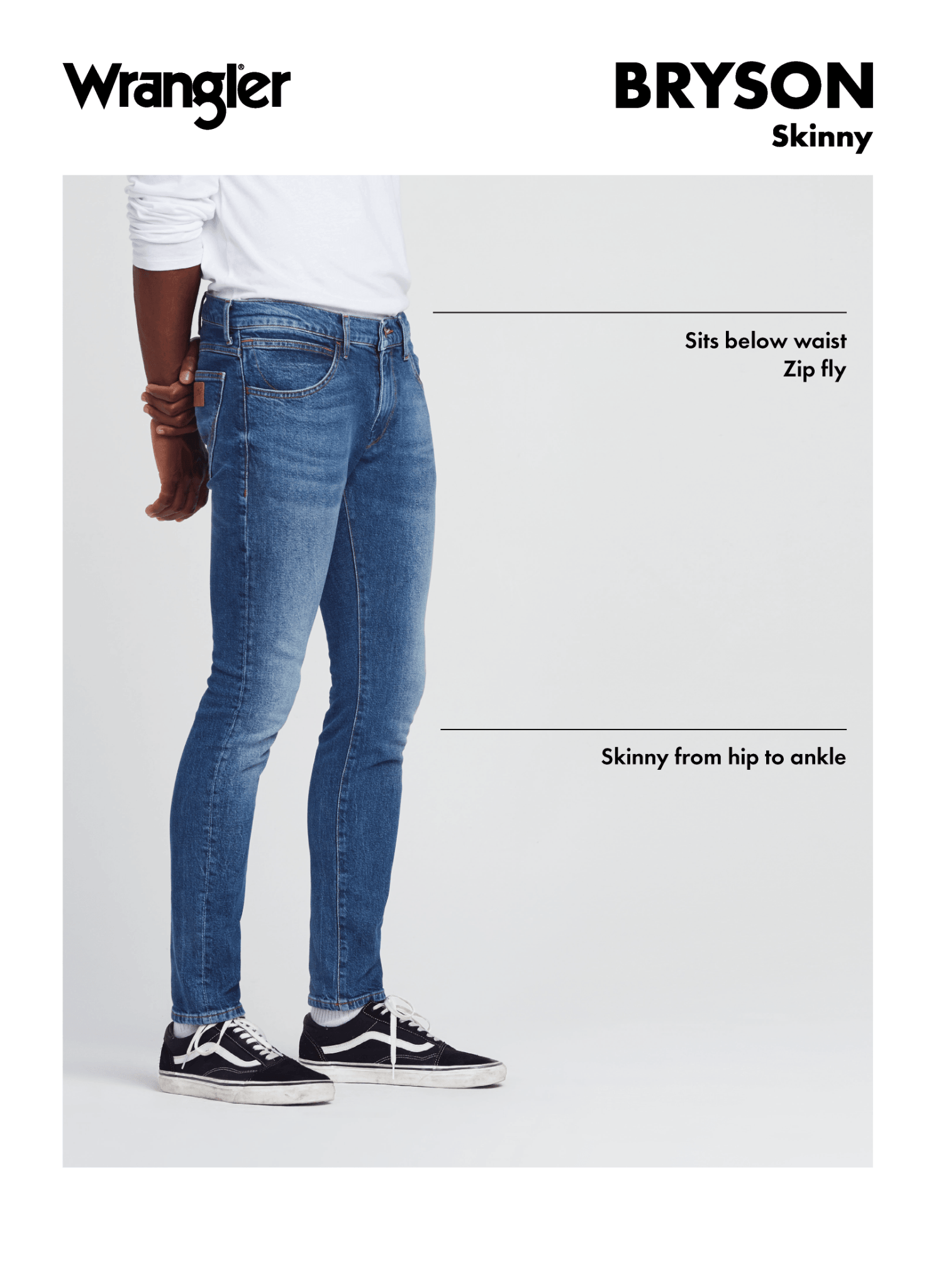 WRANGLER - ג'ינס BRYSON כחול כהה - MASHBIR//365