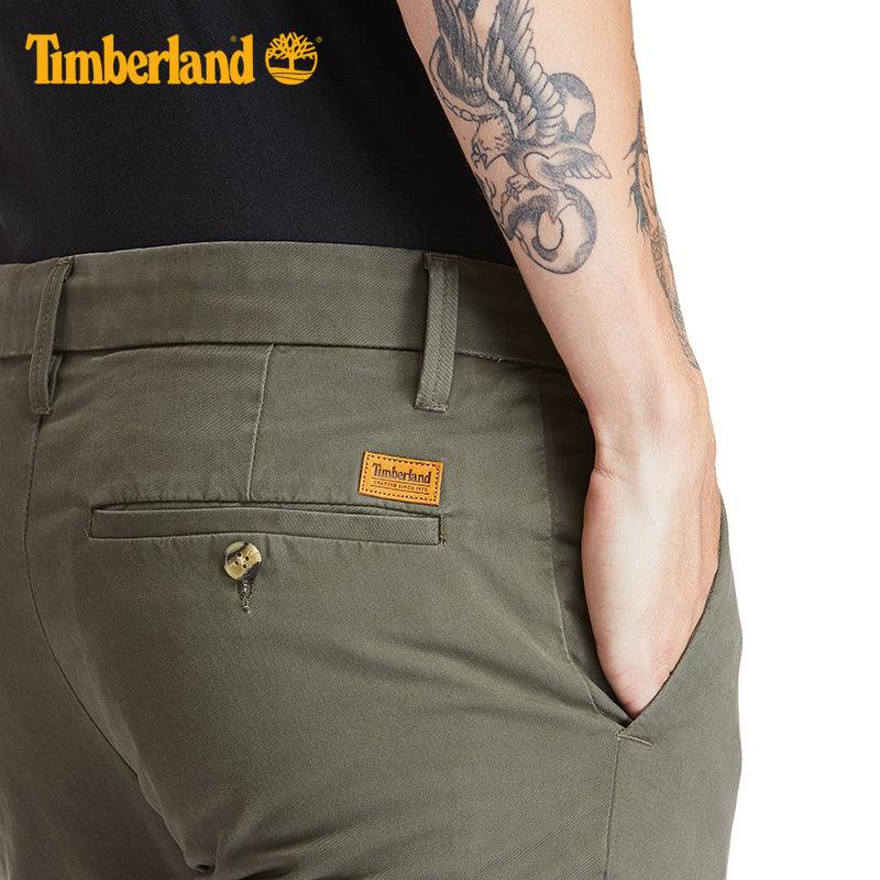 TIMBERLAND - ג'ינס CHINO SLIM ירוק זית - MASHBIR//365